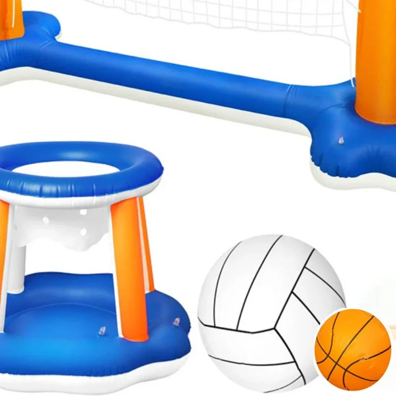 

Swimming pool inflatable water volleyball goal props sports adult children water games