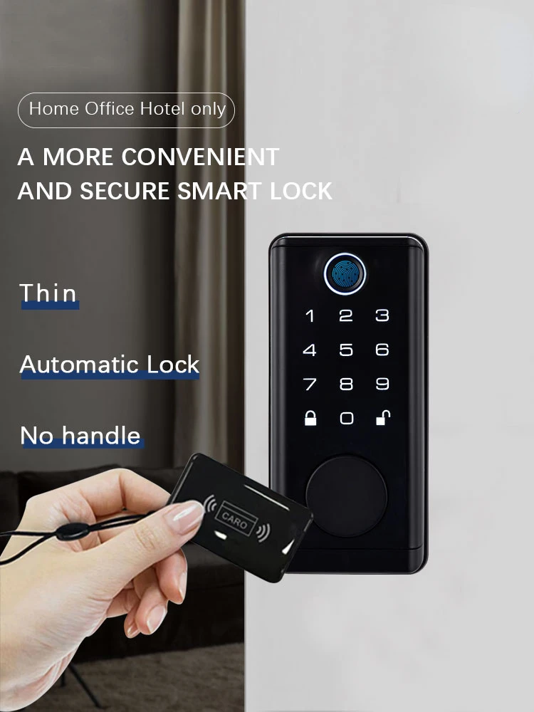 Competitive Price S919-8 TTLock Tuya BLE App Digital Biometric Fingerprint Code Card Key Smart Door Lock for Home