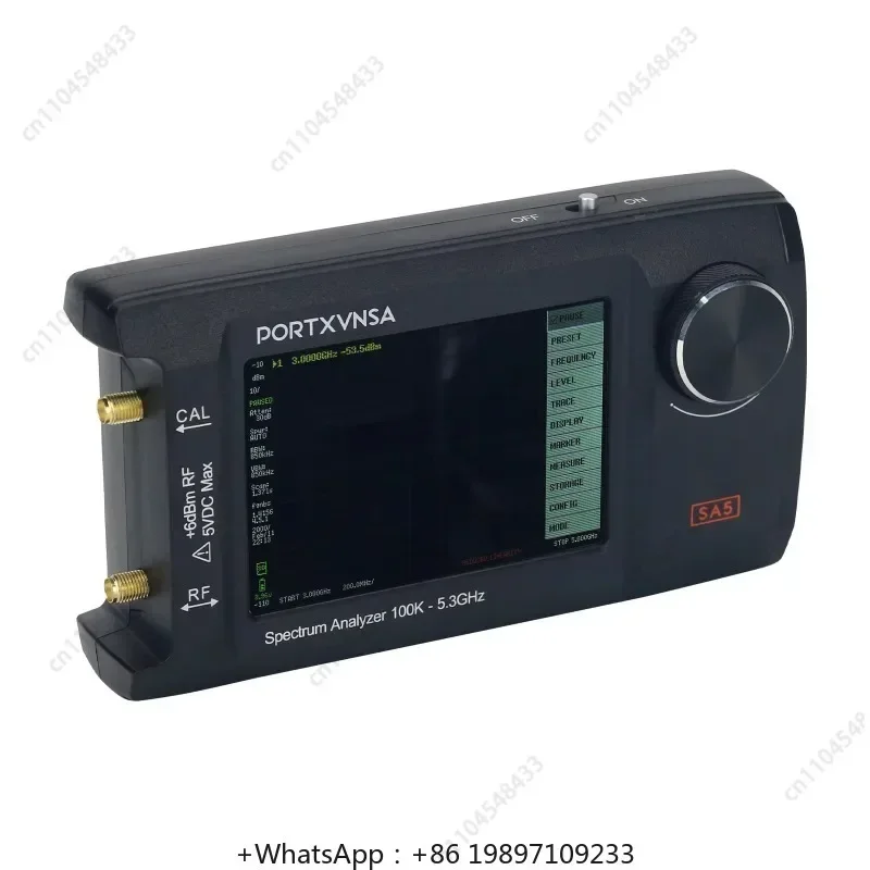 2025 New SA5 100K-5.3GHz Handheld Spectrum Analyzer Signal Generator With 4