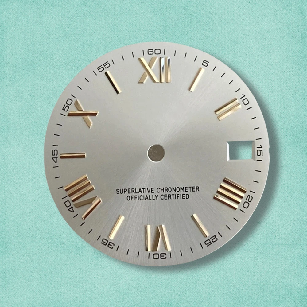 S شعار الأرقام الرومانية 28.5 مللي متر NH35 الطلب مناسبة لحركة NH35/NH36 ملحقات NH35 عالية الجودة ﻿ مشاهدة تعديل