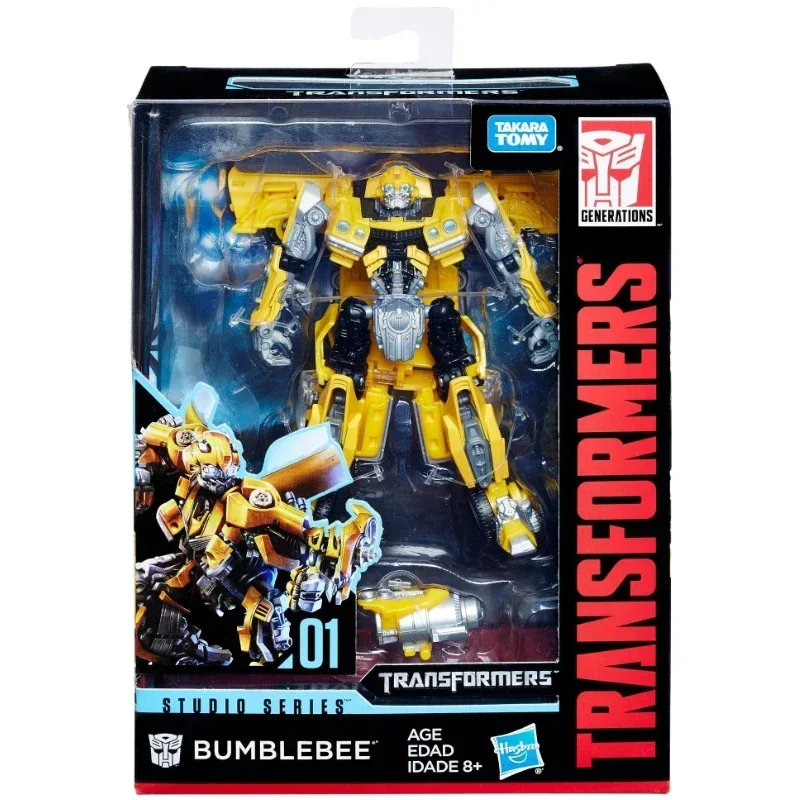 W magazynie Takara Tomy Transformers SS Series SS-01 D-Class Bumblebee Camaro1977 Figurki akcji Robot Figurki kolekcjonerskie Model