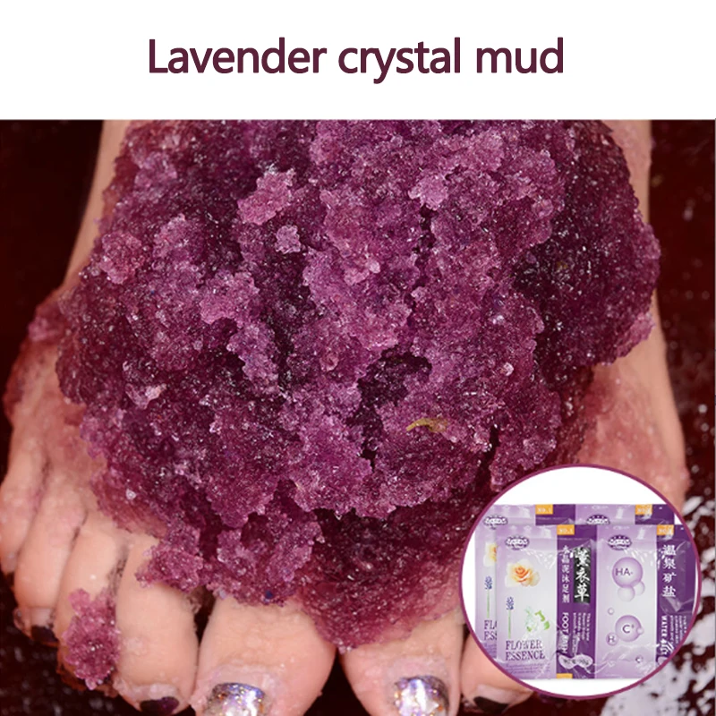 10 Bags Crystal Jelly Pedicure Spa Foot Salt Exfoliator Scrub Pedicure Jelly