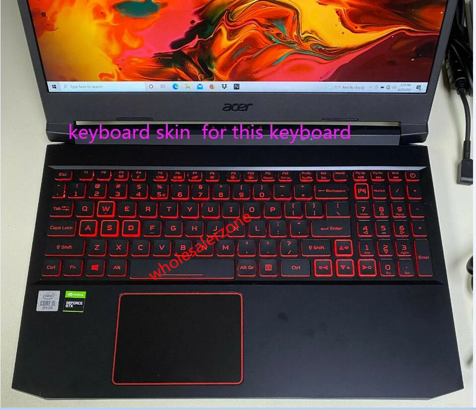 US Keyboard Skin Film for Acer Nitro AN515-43 AN515-44 AN515-45 AN515-46 AN515-47 AN515-54 AN515-55 AN515-56 AN515-57 AN515-58