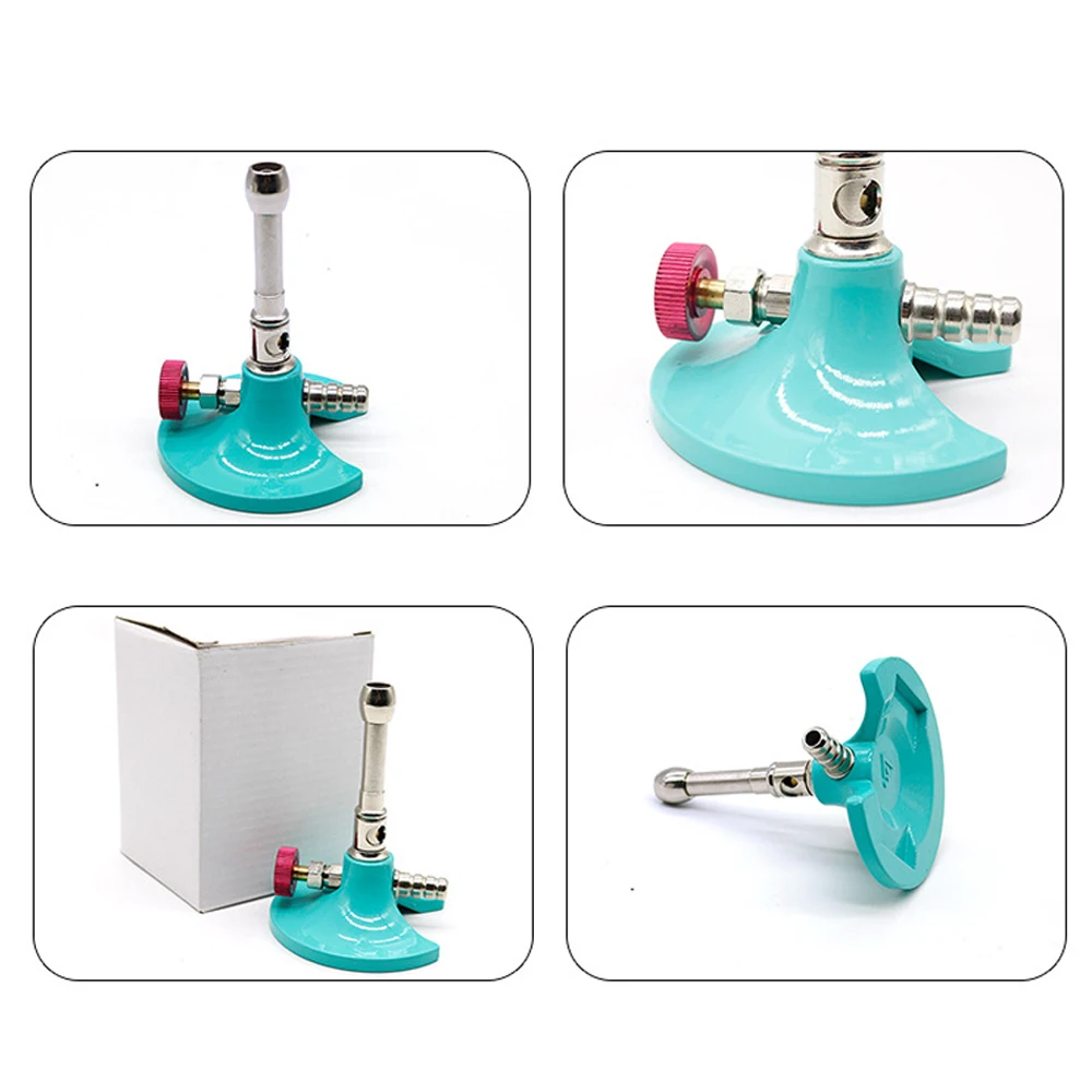 Portable Dental Lab Micro Bunsen Burner Rotatable Gas Propane Light Tool Single-Tube Double Tube