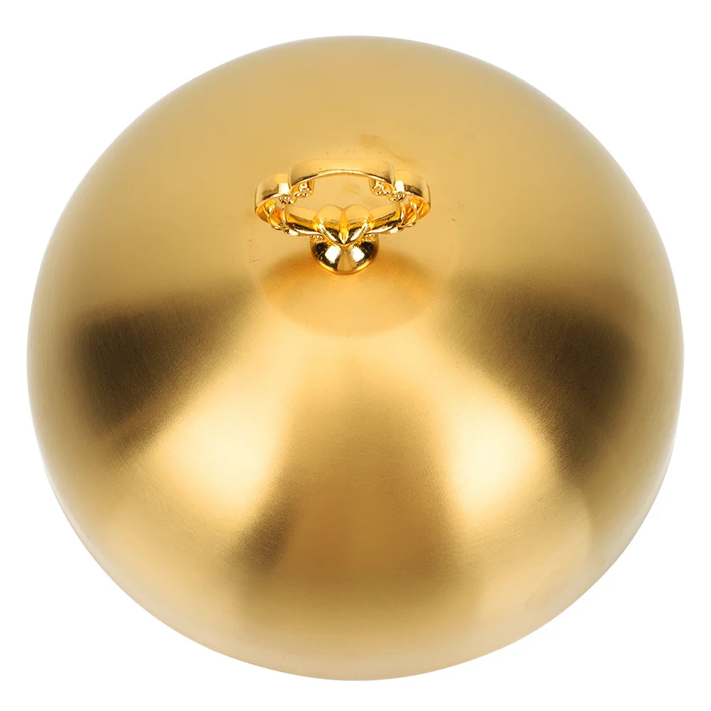 

Stainless Steel Griddle Dome Cover 14Cm Golden For Steak Basting Food Warmer Kitchen Restaurant Use Melting Dome Grill
