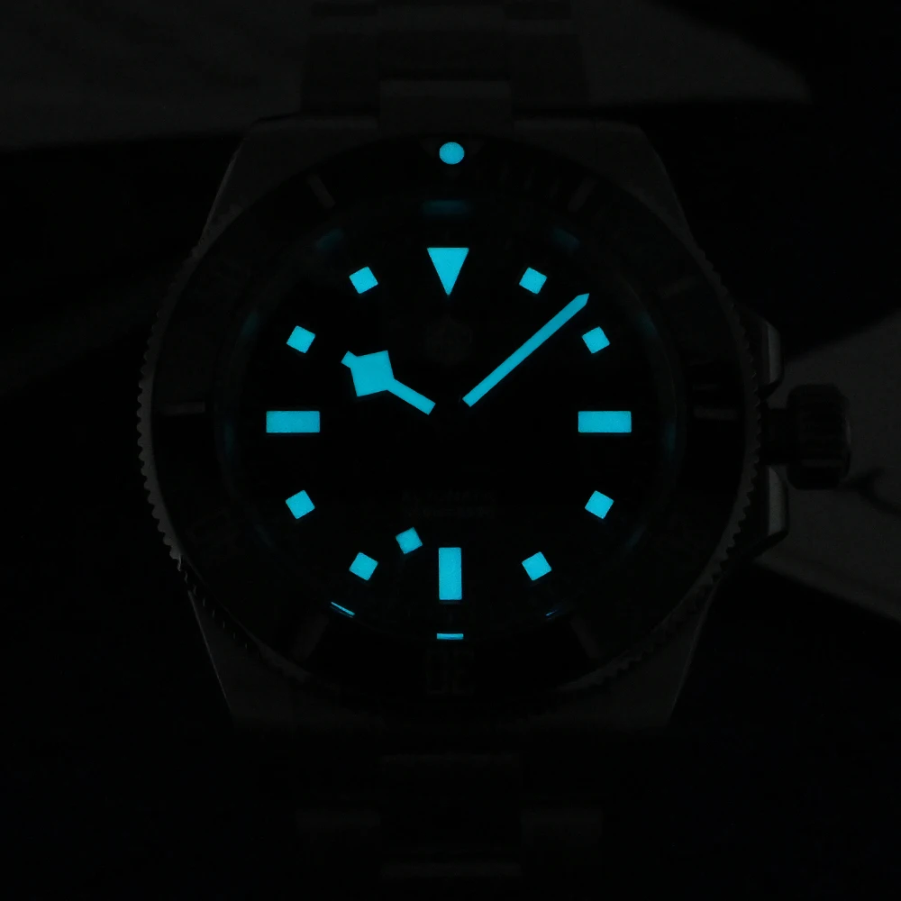 San Martin 40mm Acero inoxidable clásico hombres reloj de buceo Japón NH35 zafiro mecánico automático impermeable 300m SN0111