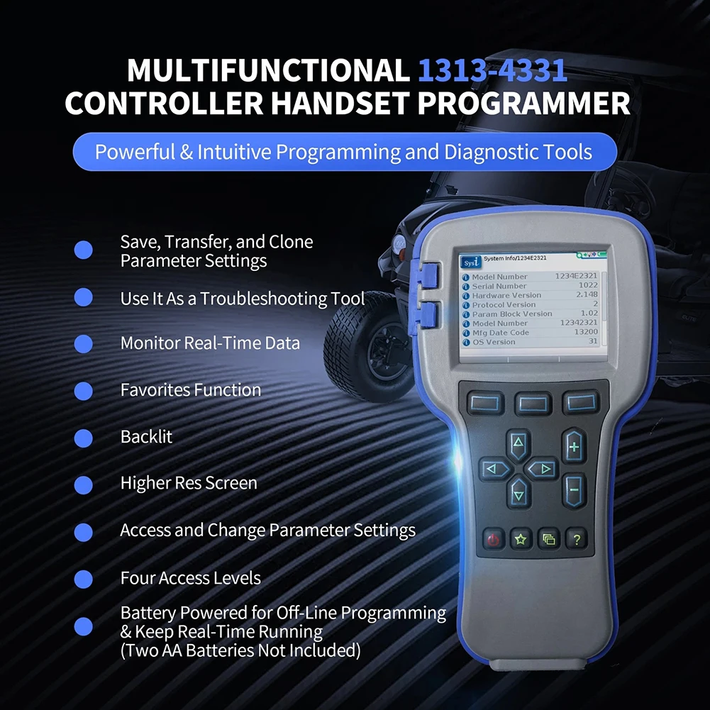 Programmer for Curtis 1313-4331 1313-4401 Handheld Device with 64MB Memory Backlit Screen and Real-Time Operating Status View