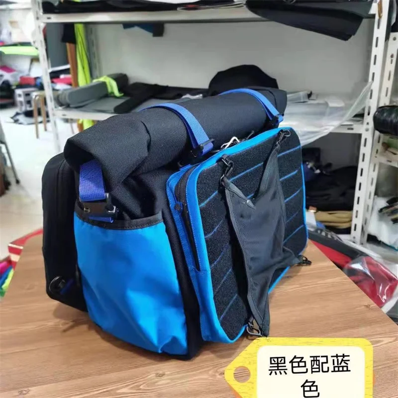 NONE Klappbare Fahrrad-Fronttasche 21L für Brompton-Tasche, großer Rucksack, Tragetasche 3
