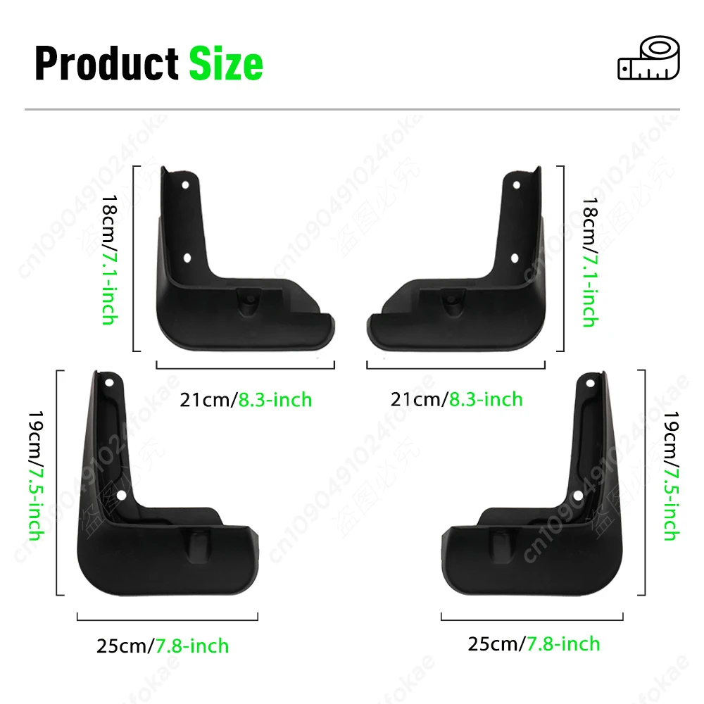 For Kia Forte Cerato K3 2019 2020 2021 2022 2023 2024 Fender Mudguard Mud Flaps Guard Splash Flap Mudguards Car Accessories