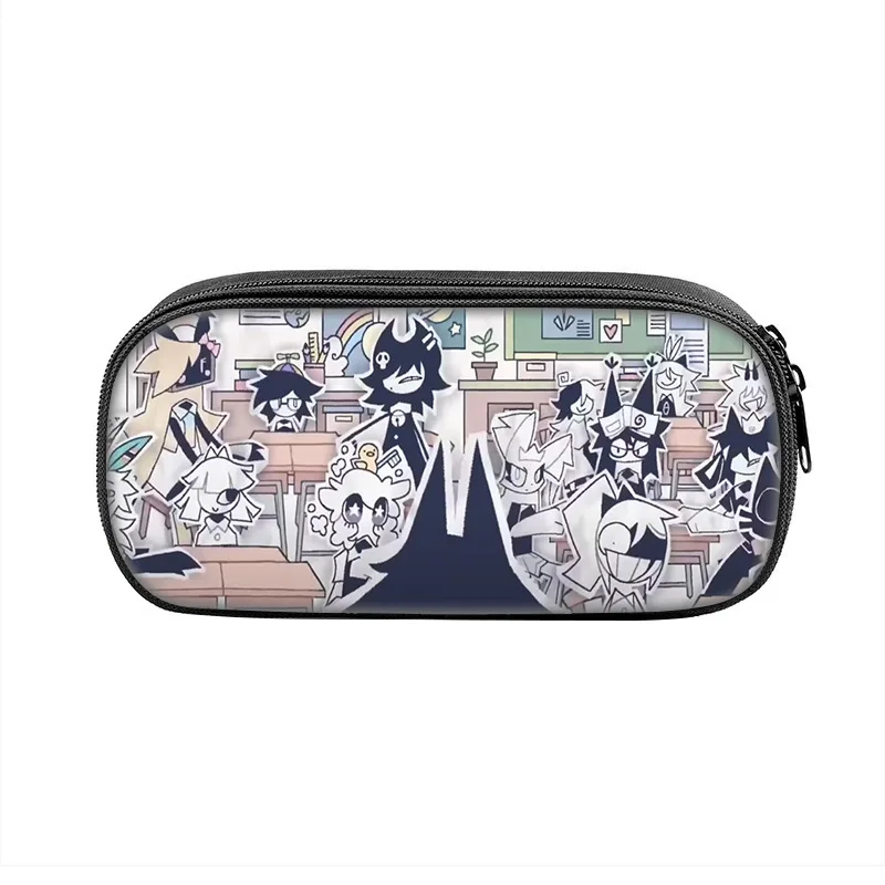 Kids Fun Cartoon Anime Pen Box Bag Fundamental Paper Education Cases for Student Big Capacity School Supplies Zipper Pencilcases
