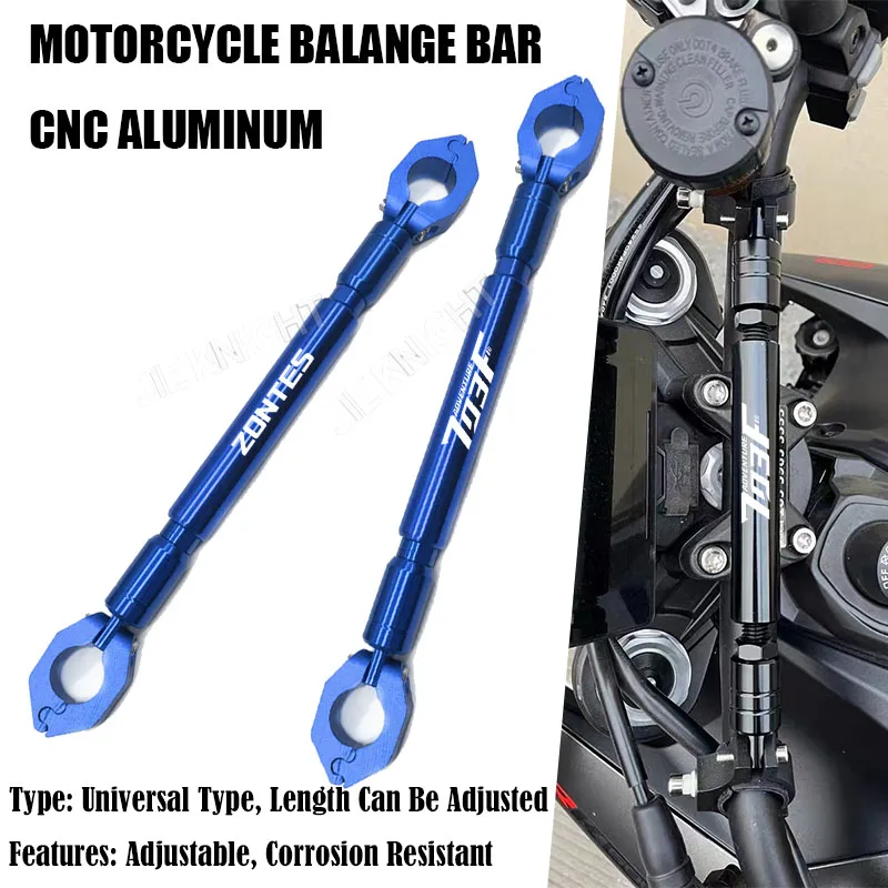 Para zontes g1 125 zt125/u zt310x/t/v/r 703f 703f adv peças da motocicleta barra de equilíbrio guiador barra transversal suporte do telefone acessórios