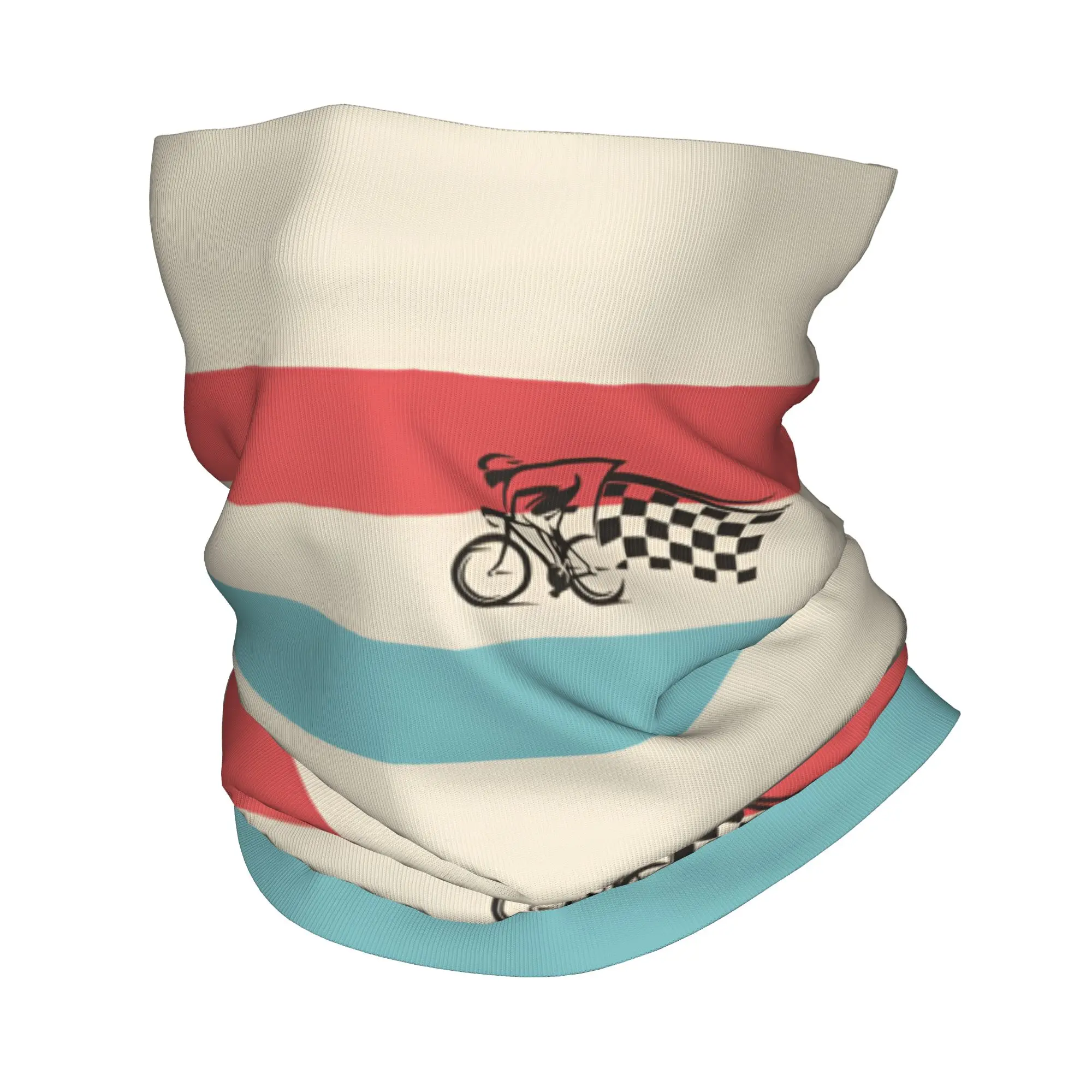 Custom France TDF Tour  Bandana Neck Warmer Women Men Winter Ski Tube Scarf Gaiter  Face Cover