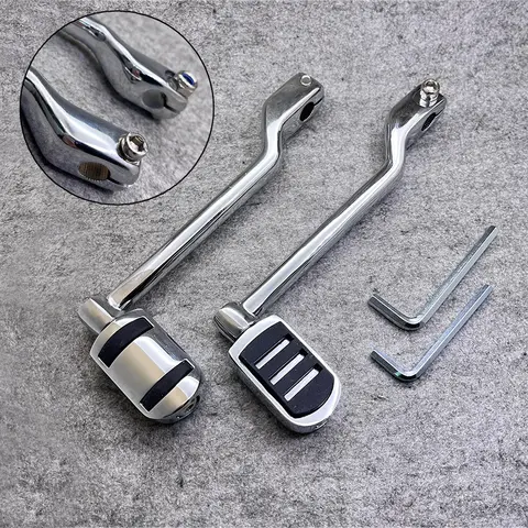 할리 데이비슨 소프테일 투어링 로드 킹 스트리트 글라이드 트라이크 모델용, 오토바이 프론트 리어 힐 토 시프트 페그 레버, 1 쌍