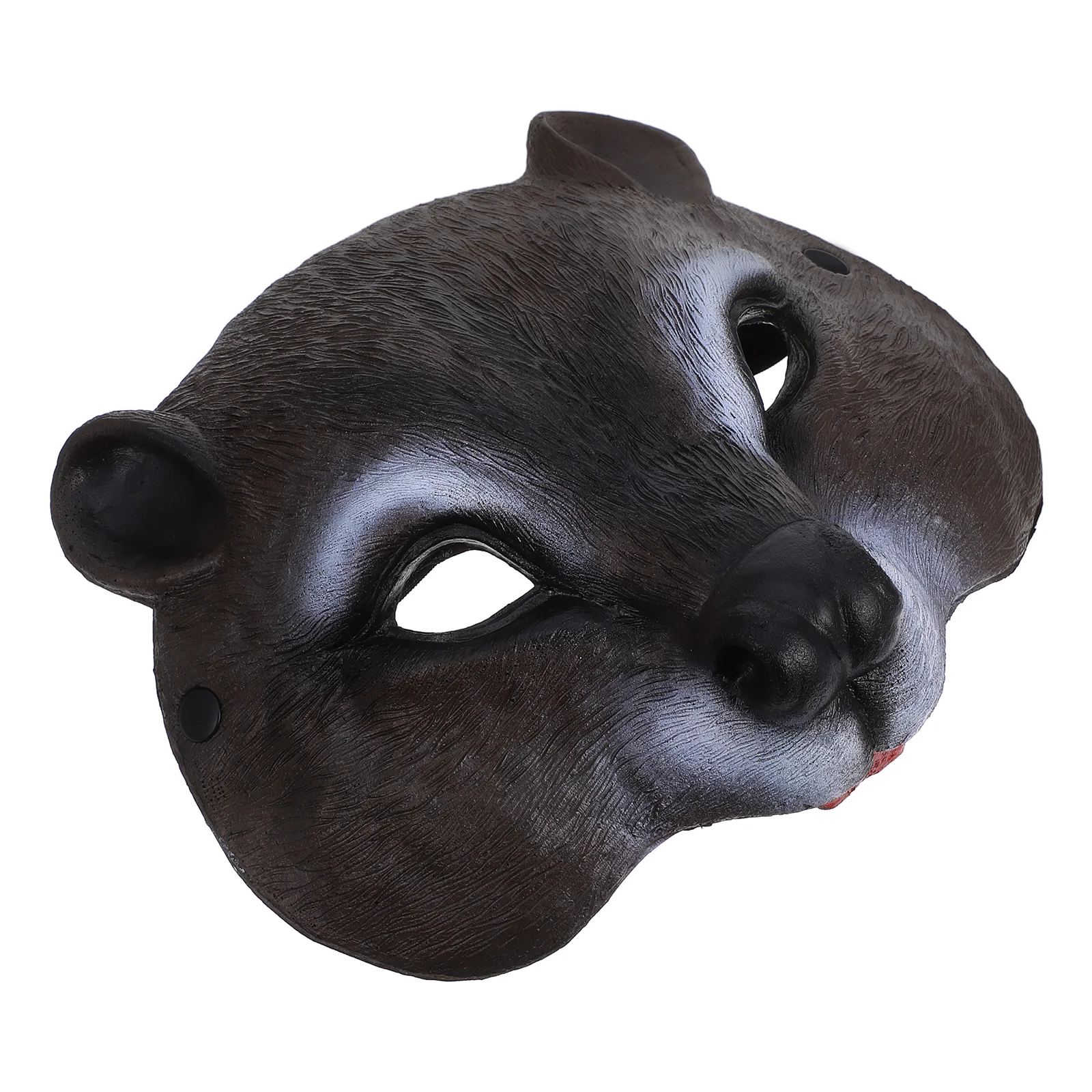 Half Face Squirrel Mask PU Photography Party Props Masquerade Mask Cosplay Costume Party Performance Dancing Party