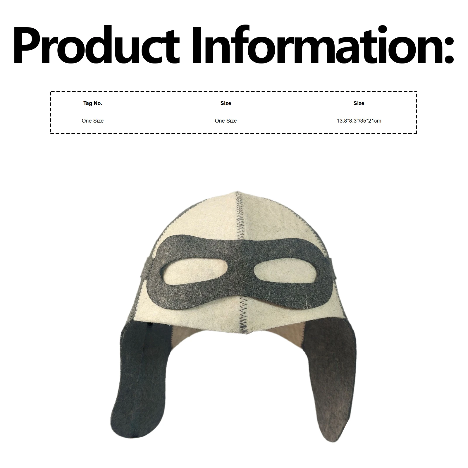 Men Women Color-blocked Pilot Felt Sauna Hat Water-absorbing Heat-insulating Bath Cap for Adult Steam Room Spa Casual Daily Life 6