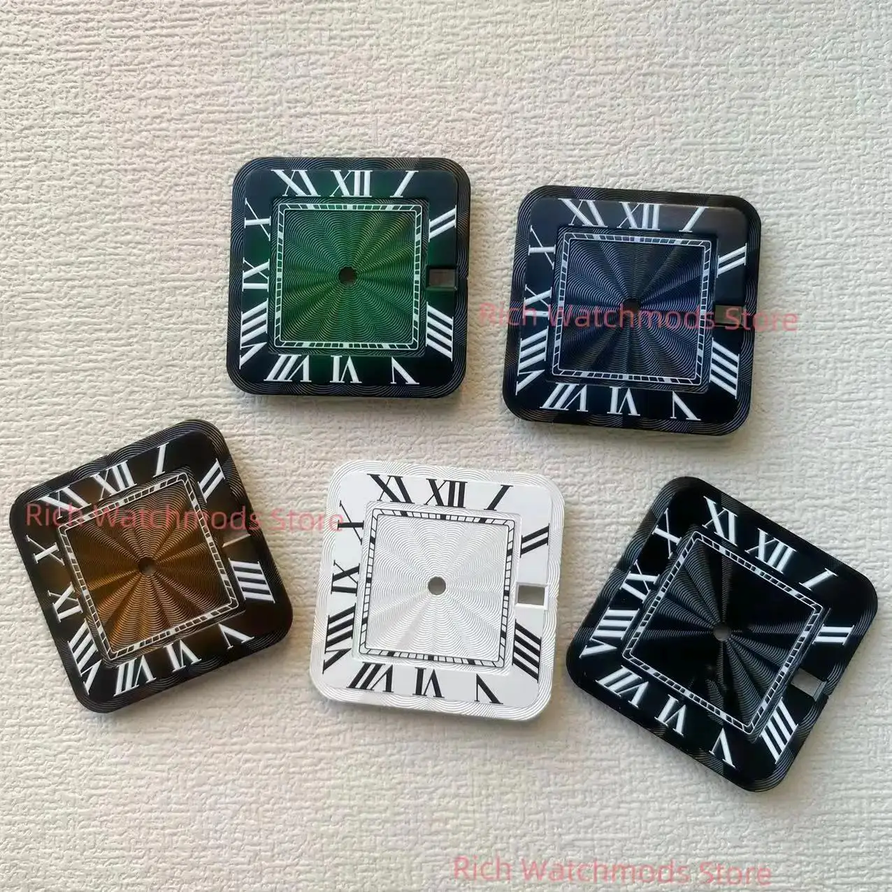 

27MM Santos OEM sterile NH35 dial watchS module customized unmarked dial men's watch accessories watch part