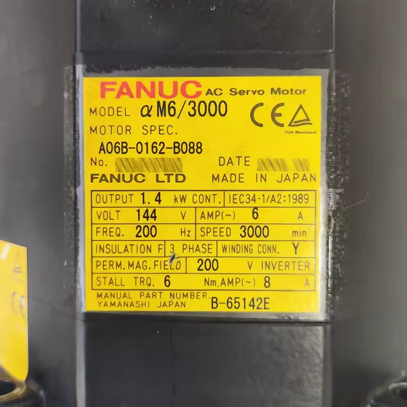 

Fanuc Servo Motor A06B-0162-B088 Fanuc CNC Control Tested Ok A06B 0162 B088