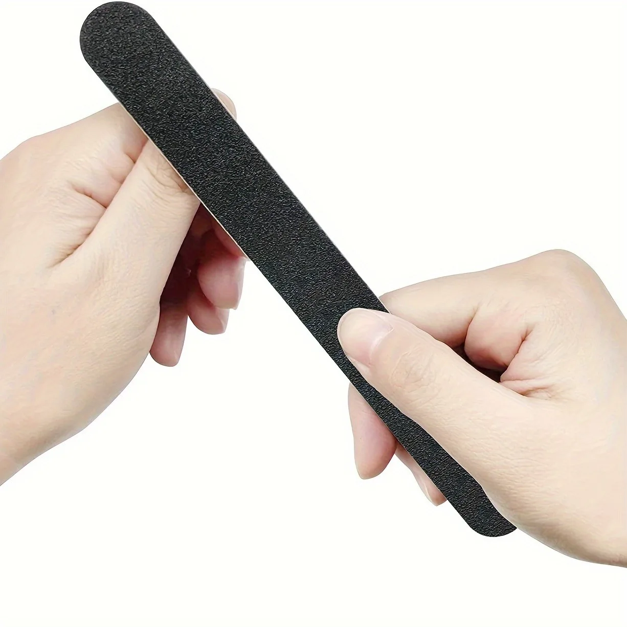 5/10/50pcs Professional Double-sided 100/180 Grit Nail File, Black Nail Care Tool and Home Nail