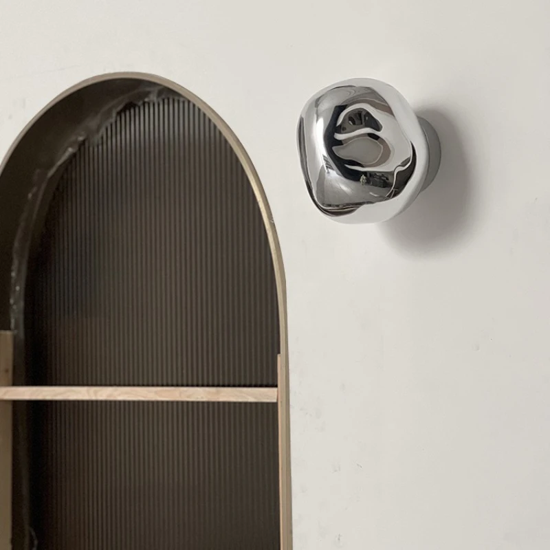 

Space ball simple medieval Bauhaus water drop bead wall lamp living room bedroom background wall aisle entrance ceiling lamp