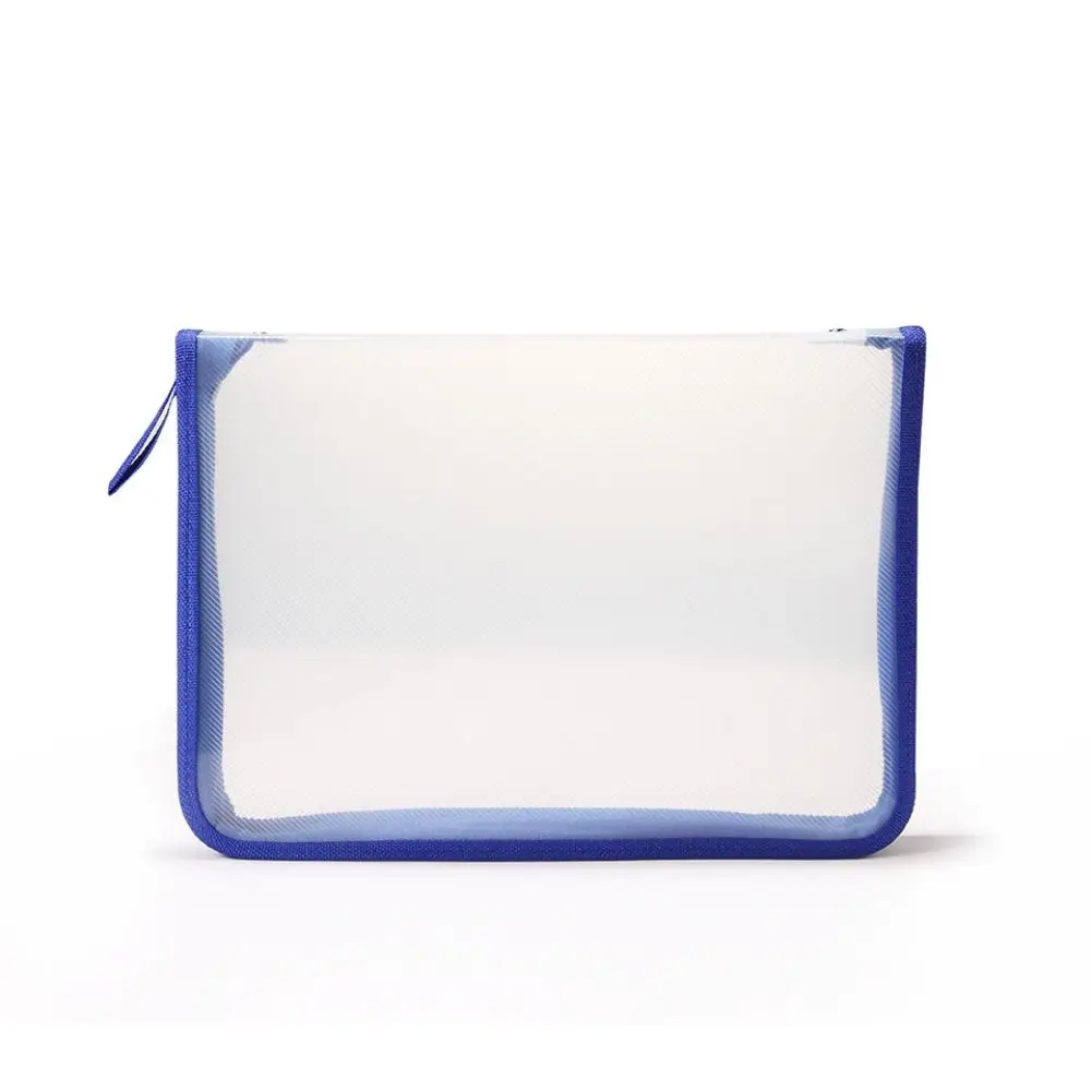 

School Document Bag Stationery Homework Zipper Pocket File Bag Folders Zipper Storage Bag Paper Organizer Test Paper Folder