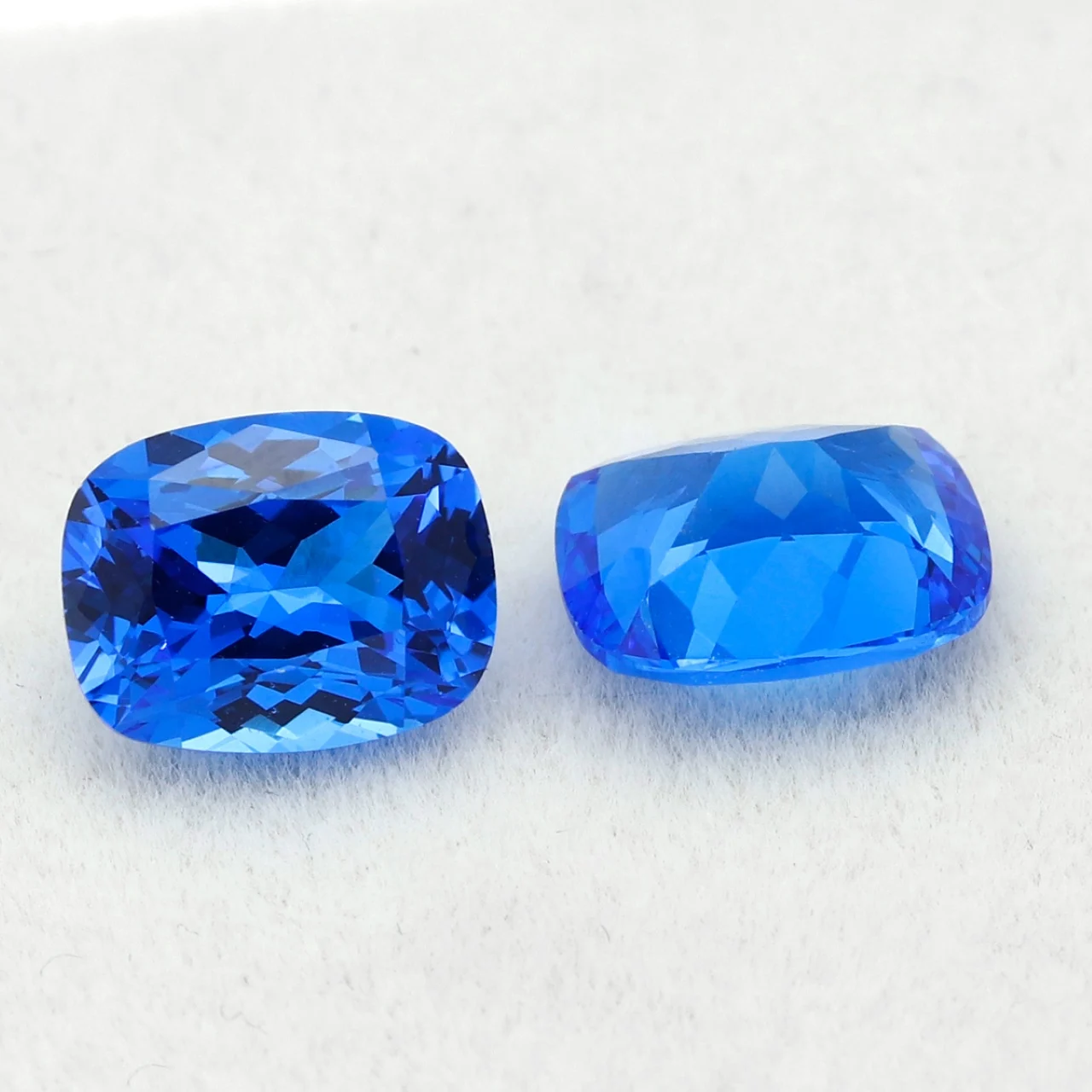 Rectangle Cushion Shape Cobalt Spinel Lab Grown Sapphire Flame Melting Method With AGL Certificate Ideal for Fine Jewelry