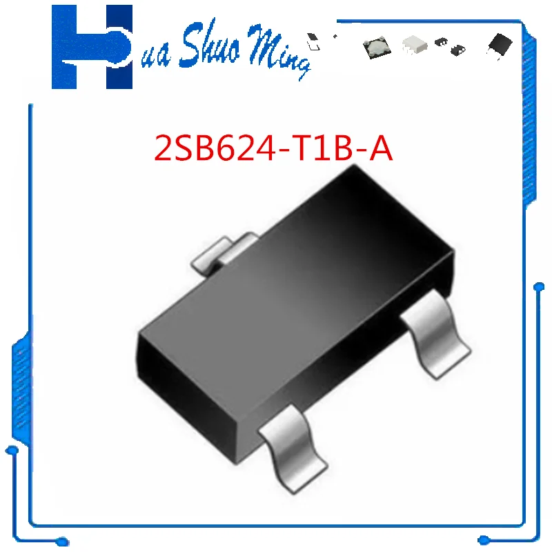 

25PCS/LOT 2SB624-T1B-A 2SB624-T1B 2SB624 BV4 SOT23