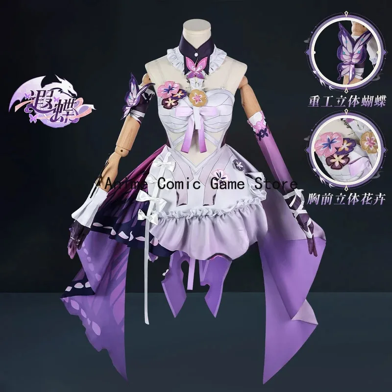 

Castorice Cosplay Hsr Anime Honkai Star Rail Cosplay Wig Halloween Party Outfits for Women Size XS-2XL