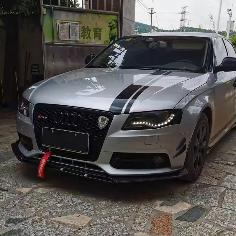 세단 프론트 범퍼 립 턱 스포일러 스플리터 바디킷 아우디 A3 A4 A6 Q3 S3 S4 S6 B6 B7 B8 B8.5 B9 악세사리 (범용) 썸네일 3