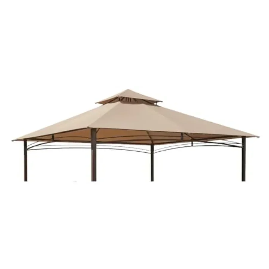 Reinforced RipLock 350 Replacement  Top Cover for 13' x 10' Gazebo Models 5Z2001-PU 272-0648 in Black with UV Protection and Du
