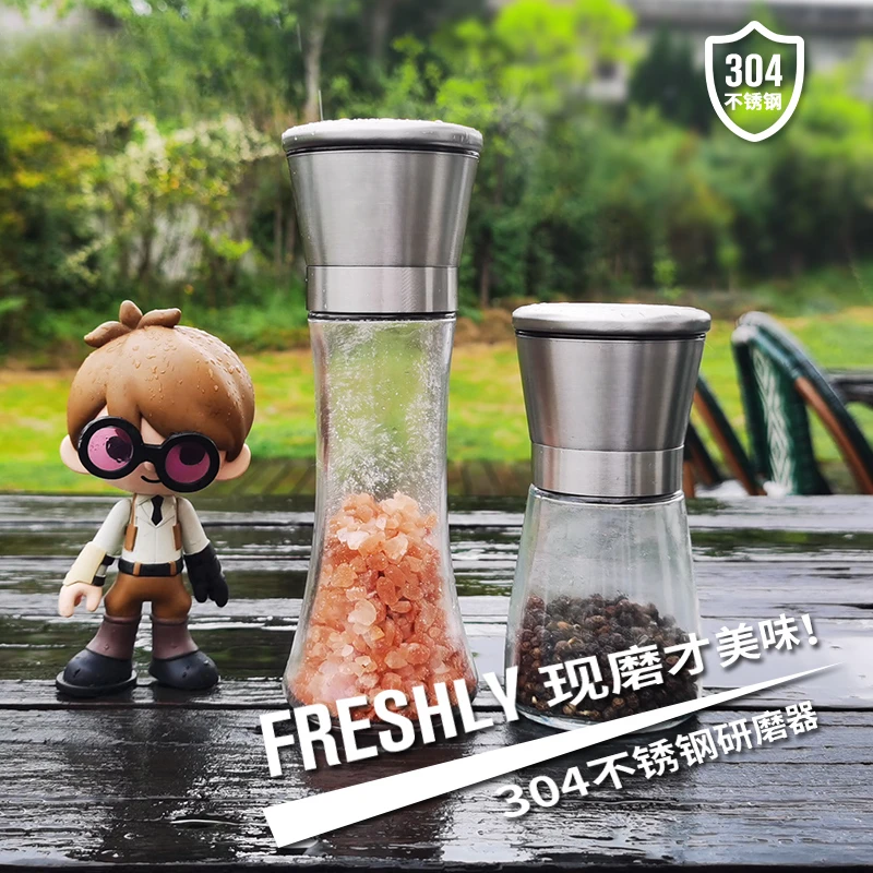 Maitu BARBEKÜ Karabiber Öğütücü Biber Manuel Öğütme Tozu Şişesi Deniz Tuzu Malzemeler Baharat Kavanoz Seramik Çekirdek