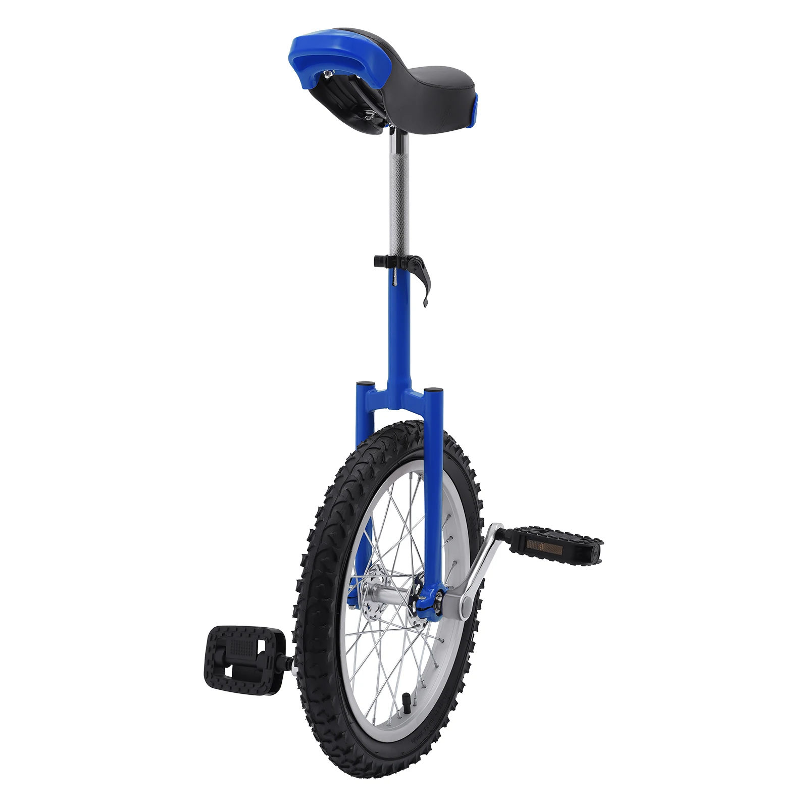 

16 Inch Wheel Unicycle with Steel Rim Outdoor Sports Fitness Exercise Unicycle Adjustable Height 26'' to 31''