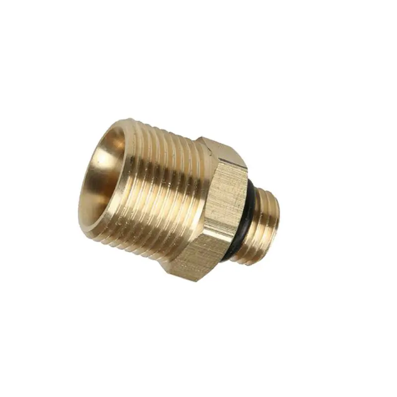 Conector de lavadora de repuesto, válvula limpiadora de presión de boquilla M22/M14-G1/4 '', adaptador de salida de agua, lanza de espuma de latón útil