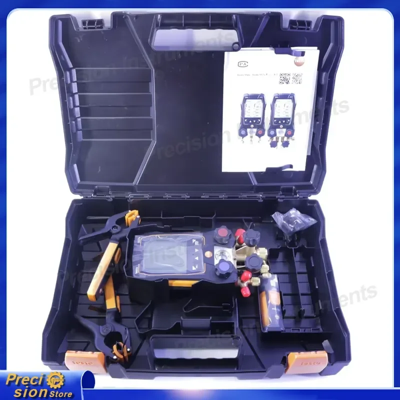 For Smart Digital Vacuum Gauge Manifold Kit Wireless Temperature Probes HVAC Refrigeration AC Charging Tool Auto Car Repair