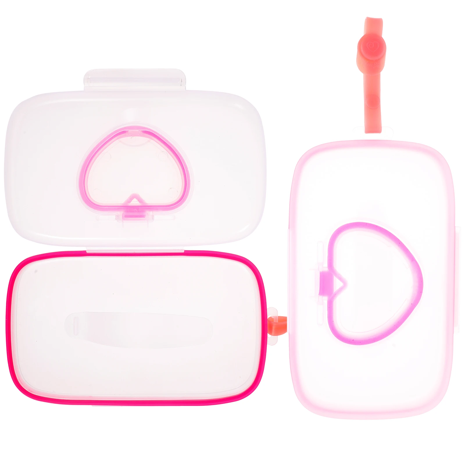 

2pcs Baby Wipes Box Portable Stroller Hanging Outdoor Wet Tissue Case PP Plastic Infant Holder Child Travel Storage