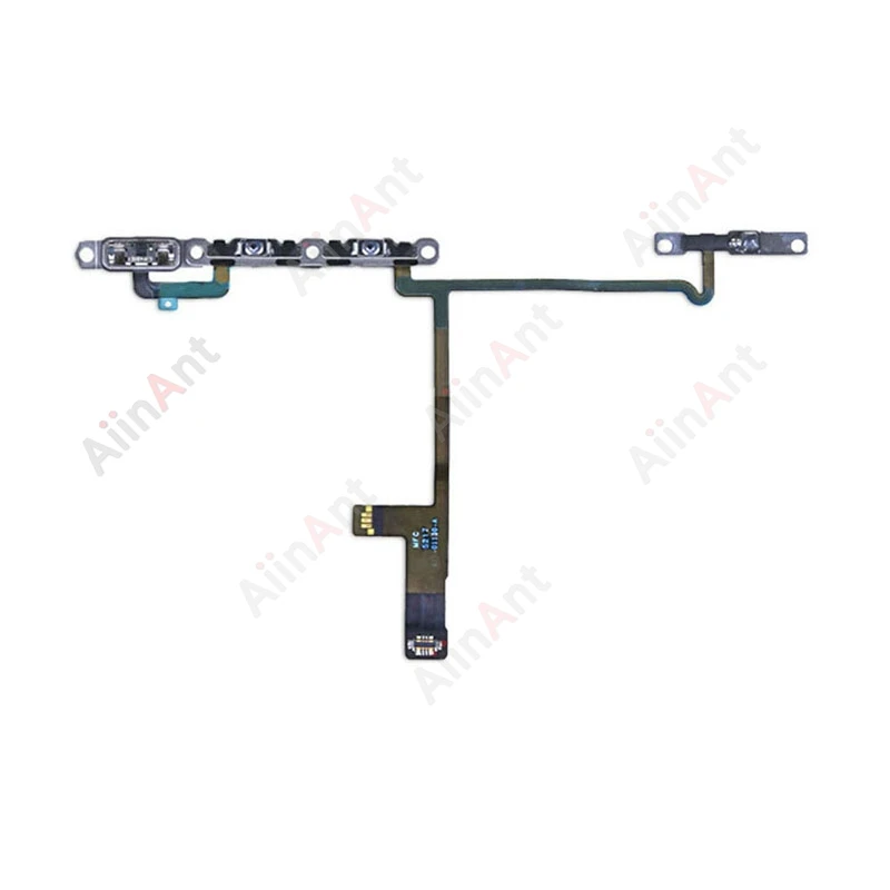 Video Sound Up Down Flash Light Power Volume Buttons Flex Cable For iPhone 11 Pro X Xs Max 14 15 Plus With Sticker