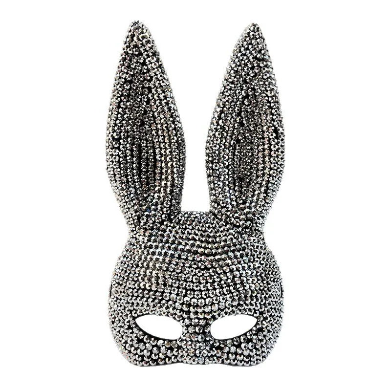 

Halloween Animal Party Makeup Ball Shining Rabbit Mask, Drama Performance Animal Costume Shooting Props