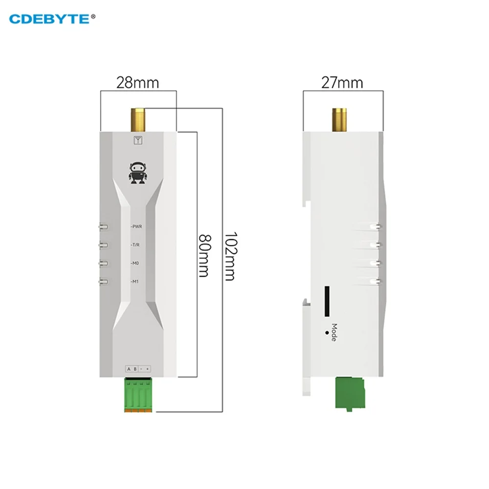 راديو LoRa 433 ميجا هرتز RS485 CDEBYTE EWD95M-400GL20(485) راديو نقل رقمي لاسلكي Din-Rail نقطة واحدة للاستيقاظ