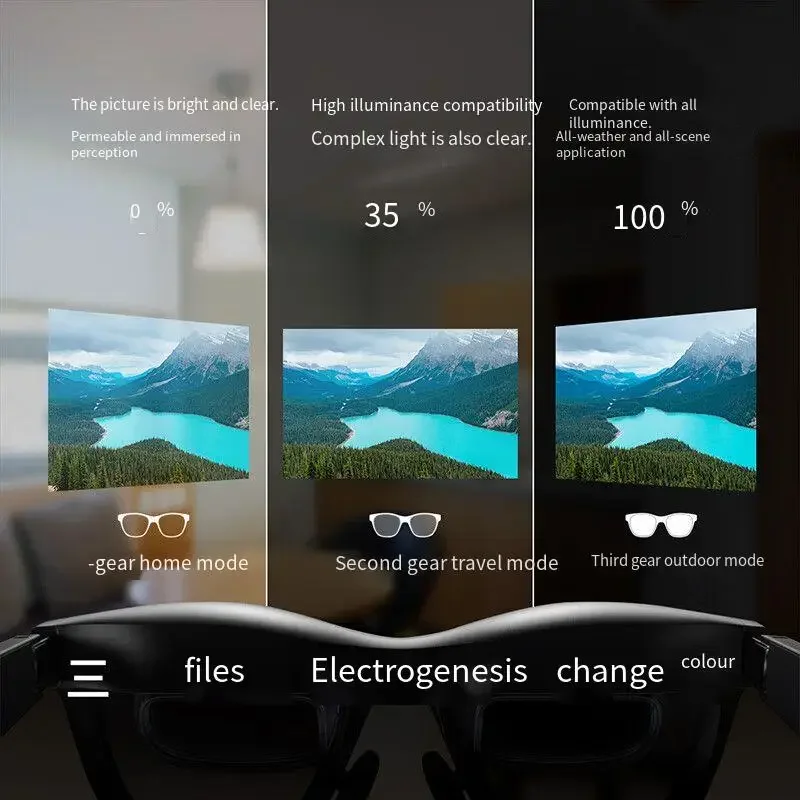 مجموعة نظارات XREAL Air 2 Ultra Smart AR 6 DoF 52 Fov 4K 3D HD 385 بوصة شاشة عرض عملاقة Nreal Air2 Ultra Tracking Smart Glasses