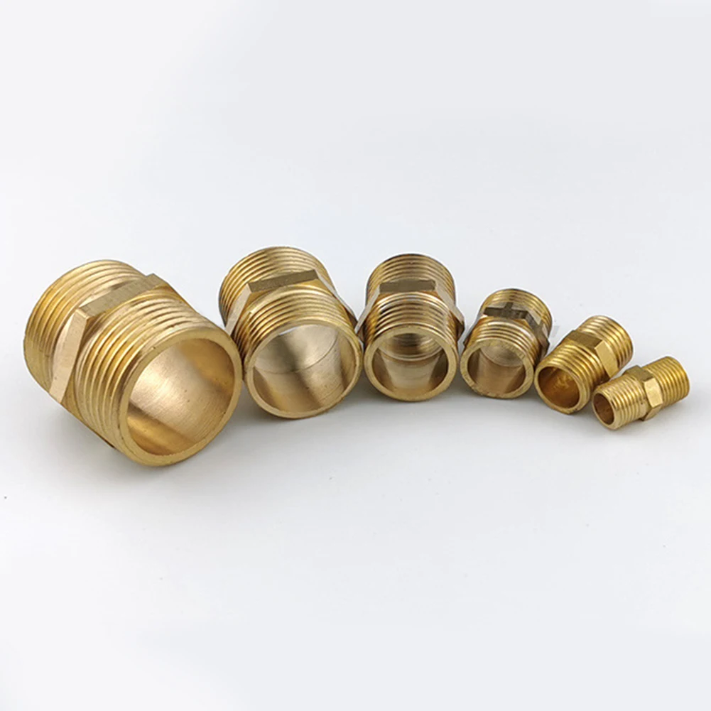 Heavy Duty Brass Hose Connector Male to Male 1/4 Inch Fitting – Superior Strength and Durability for Wet Environments