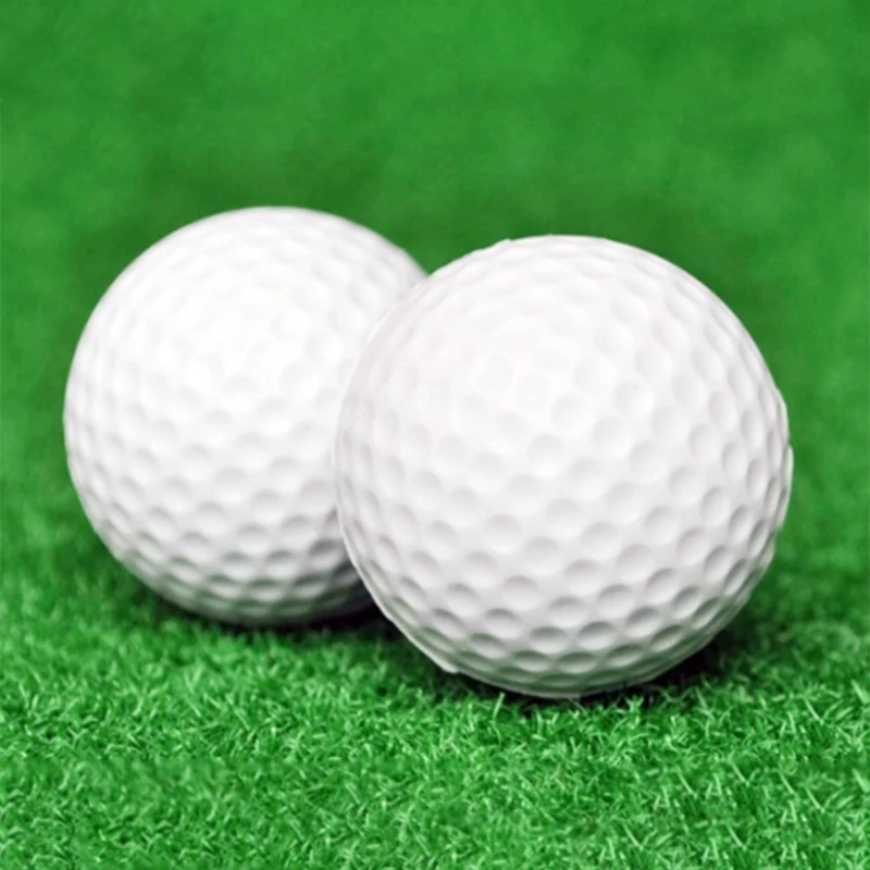 10Pcs Long Lasting Limited Flight Practice Golf Ball for Backyard Realistic Feel PU Practice Golf Ball Foams Golf Ball