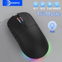 Tri-mode RGB Gaming Mouse Dual BT/2.4G/USB Wired Mouse Rechargeable Mouse 6 Button 4800DPI Bluetooth 5.3 Mouse for Laptop Tablet
