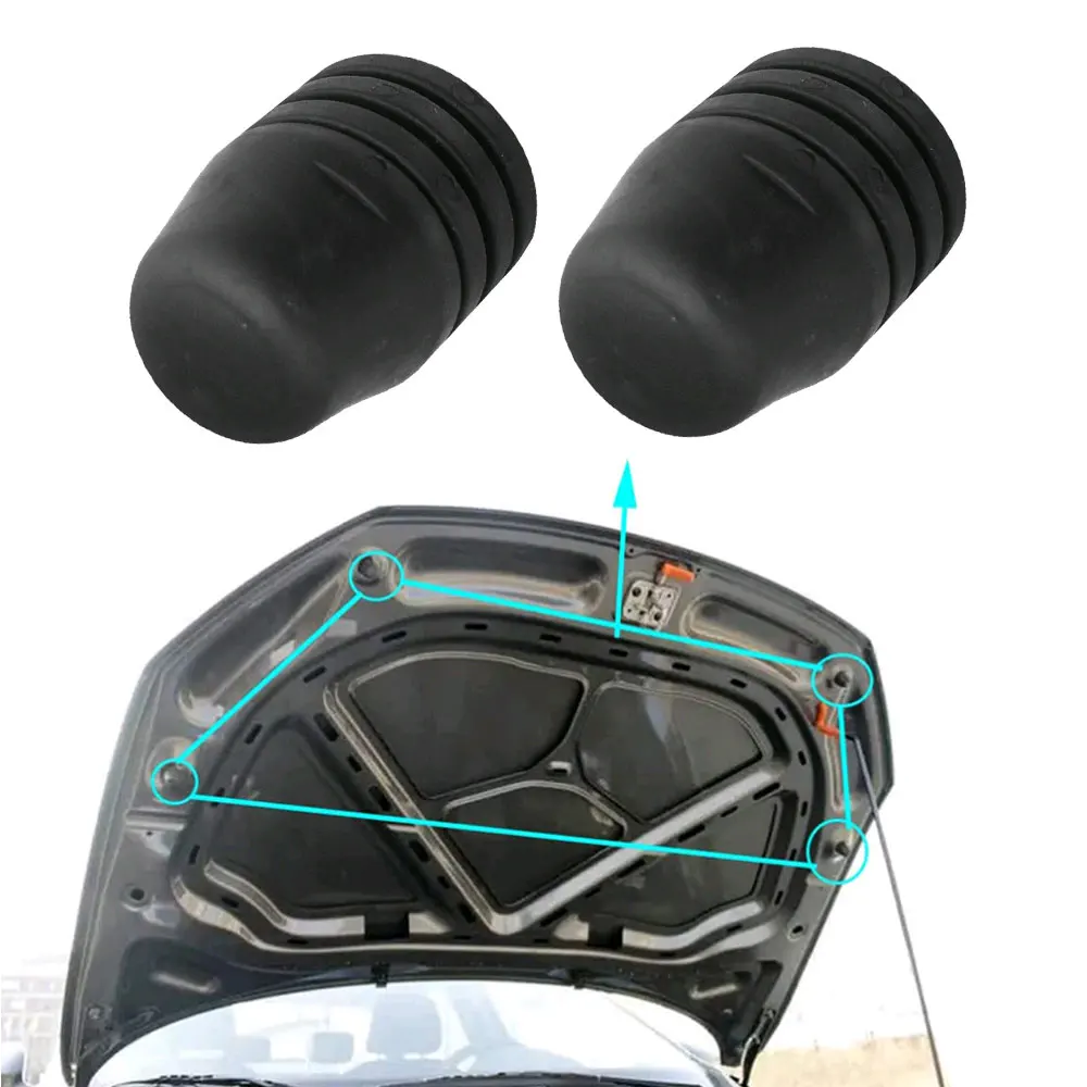 2pcs Replacement Car Accessories Car Bumper Hood Bonnet Lid Stop Rubber Buffers Tailgate Cushion Pier for Most VW & SKODA Models