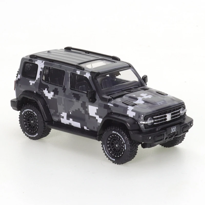 XCARTOYS1/64 Tank 300 Ranger Version Gray Digital Camouflage Kids Xmas Gift Toys for Boys Cars Alloy Motor Vehicle Diecast Model