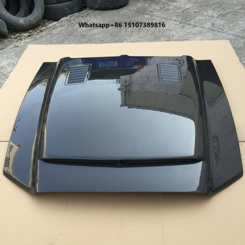 Performance Vented Carbon Fiber Front Hood for Mustang 2010-2014 Custom Replacement Engine Bonnet Auto Body Accessories