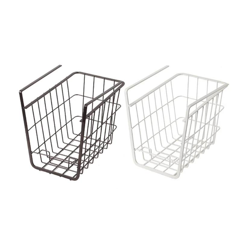 Hanging Metal Storage Basket, Hollow Shelf for Closet, Bottom under Layered Board, Table Plank