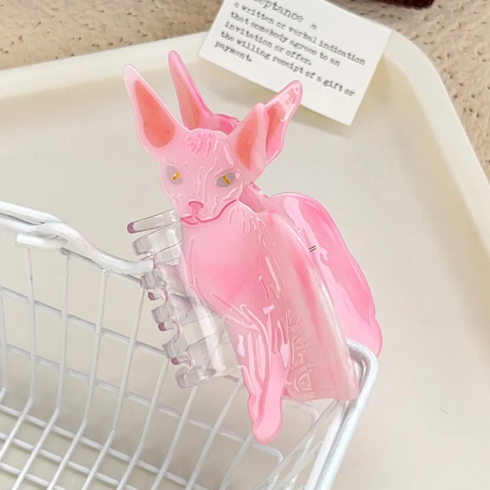 

Trendy Korean Style Cartoon Animal Hair Claw Little Raccoon Creative Cute Cat Crab Clip Kawaii Sweet Small Shark Clip Daily