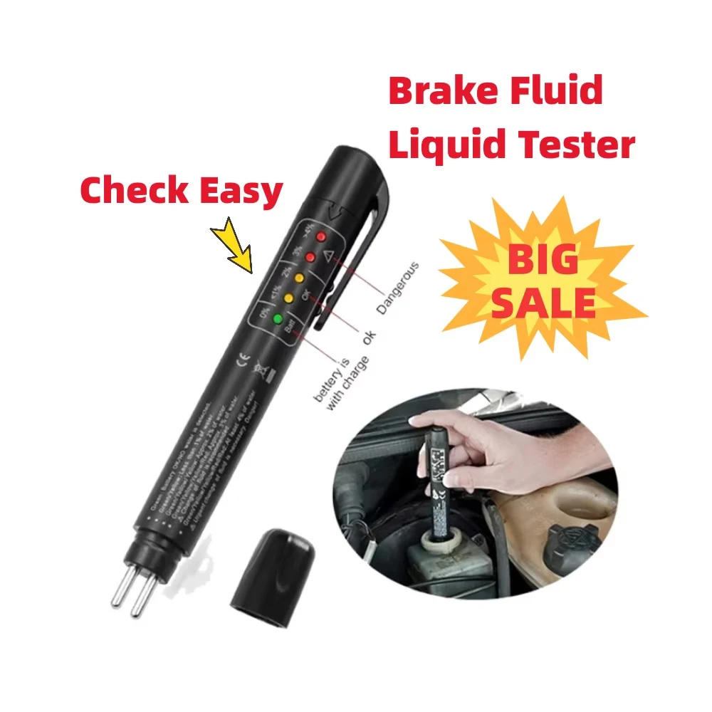 

Auto Liquid testing Brake Fluid Tester Pen For DOT3/DOT4 LED Accurate Brake Oil Test Quality Check Automotivo Car Accessories