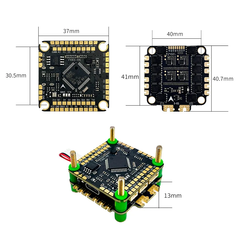SmartChipAocoda RC F460S V4 Flight Stack F405 Controller 60A 4in1 ESC 30x30 Racing Drone Frame