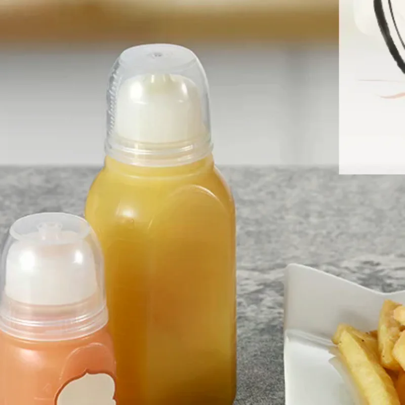 Mini botellas exprimibles de 30/60/100ml, botella para salsa de condimentos de salsa, mostaza y miel, aderezo para ensalada, salsa, contenedor Bento para cocina