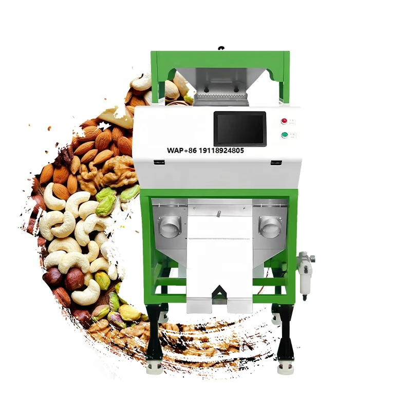 

For Professional AI Single-Chute Small Medium-Size Color Sorter 99% Accuracy 220V Cooked Raw Coffee Beans Screening 250kg